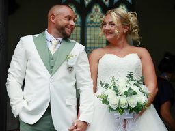 Newly married bride and groom Thomas Robinson Building, Stourbridge Photographed by Bilston photographer Sarah Ratcliffe