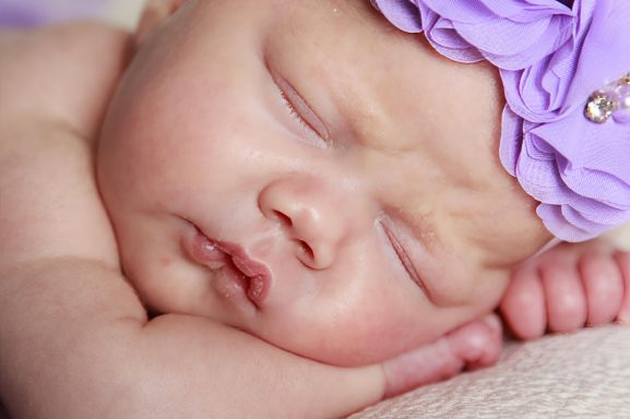 Sleeping baby newborn photography