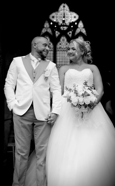 Just married photograph Thomas Robinson Building, Stourbridge Photographed by Wolverhampton wedding photographer Sarah Ratcliffe