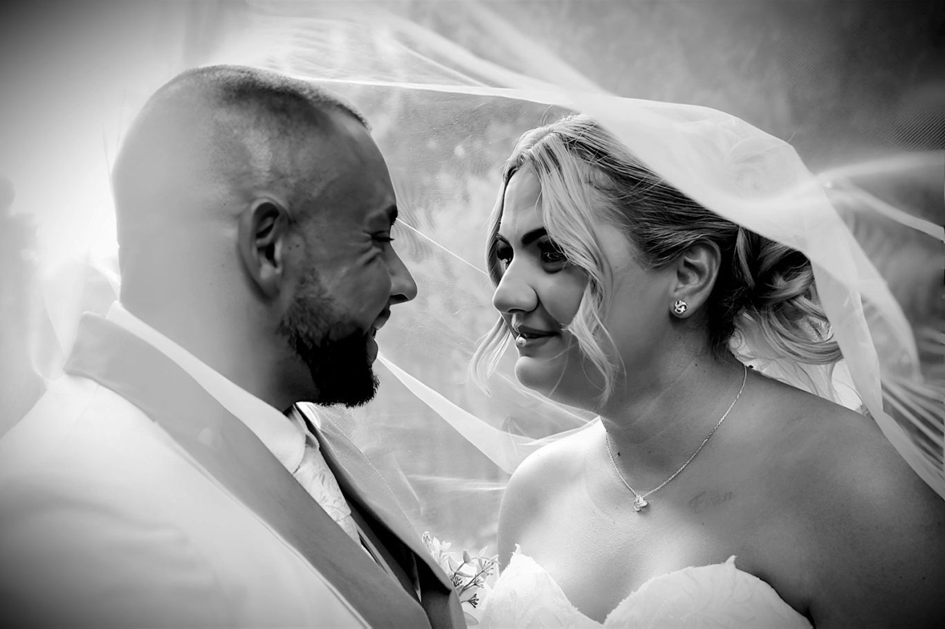 Bride & Groom at Brockencote Hall Hotel